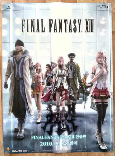 Final fantasy xiii raro poster - xiii,
